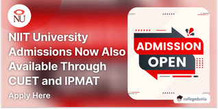 NIIT University Admissions Now Also Available Through CUET and IPMAT Scores